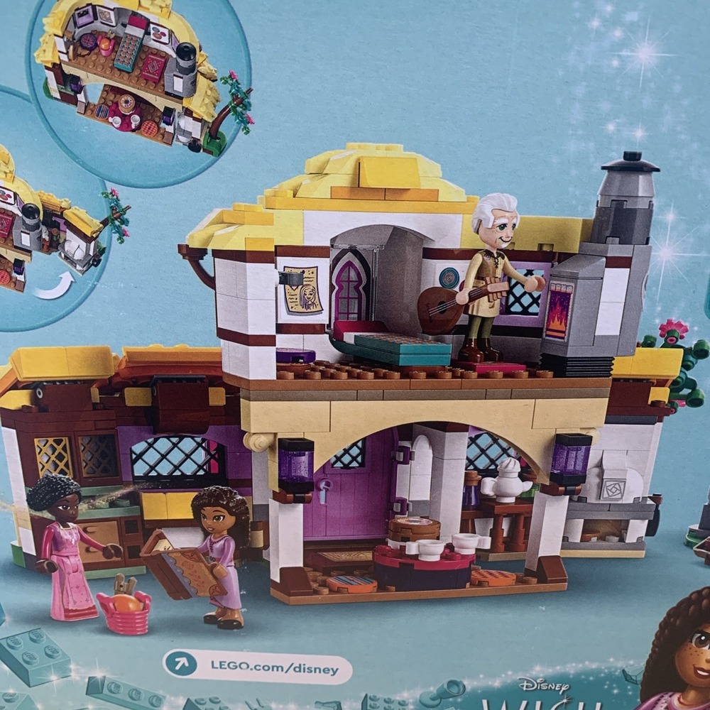 Lego Disney Asha's Cottage Set with Yellow, Purple, White, Brown Accents - Picture 3 of 8